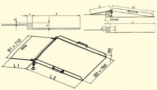 BTR-Rampe für Balkon oder Terrasse